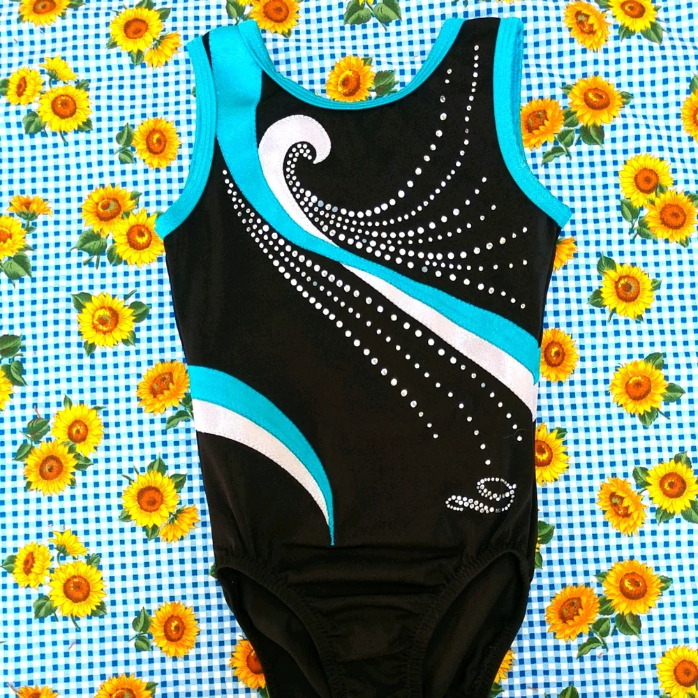 Girls Swimsuit with Rhinestones Large